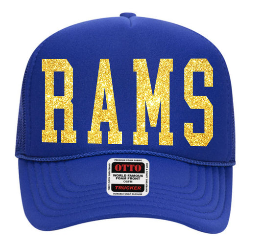 Glitter RAMS Trucker Hat- NEW